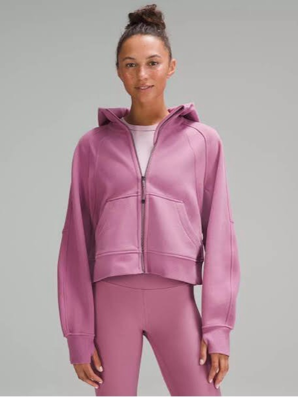 lululemon athletica Scuba Oversized Full-Zip Hoodie in Velvet Dust